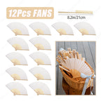6-120Pcs 33inch Paper Umbrellas for Wedding Guest White Paper Parasol Umbrellas for Guests Wedding Photography Props with Fans