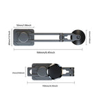Magnetic Car Phone Bracket Slide Rail Adjustable Foldable Mobile Phone Mount Stand 360 Degree Rotary for Tesla Model 3 X Y S