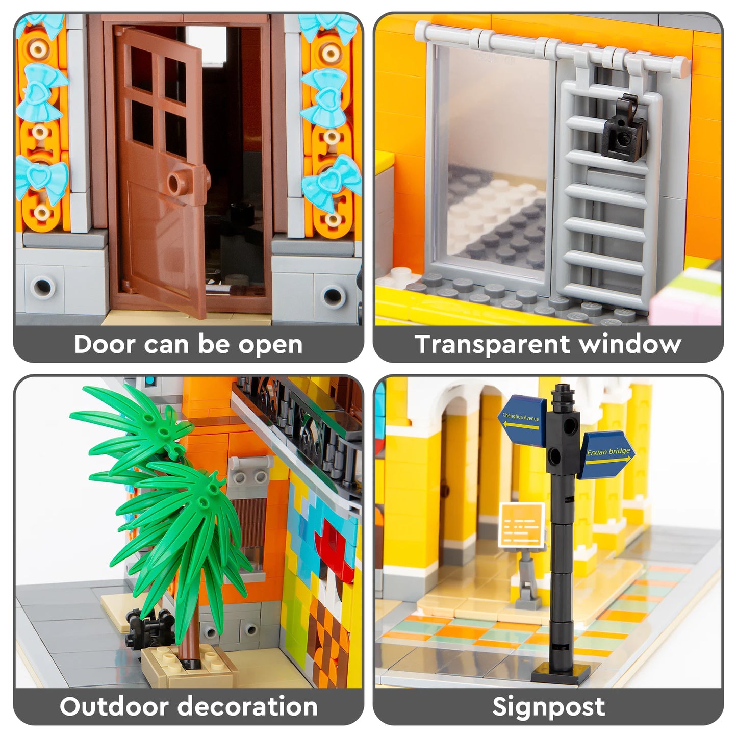 Coffee House Building Blocks Set - "Havana Cafe" Architecture Model Kit for Kids Gift | AlluCanFind