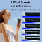 Portable Handheld Turbo Fan Mini Portable Hand Fan 3000mAh Rechargeabl