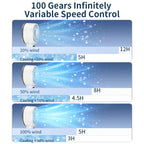 5200mAh Handheld fan cooling Ice compress silent portable outdoor 100