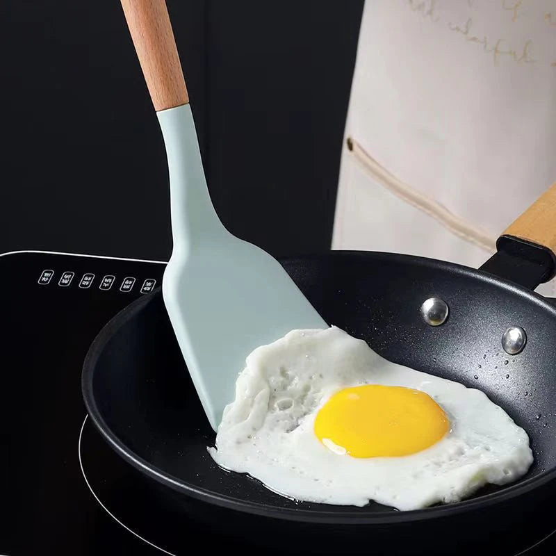 Silicone Kitchenware Cooking Utensils Spatula Kitchen Scraper Wide Pizza Shovel Non-stick Cooking Tool kitchen accessories
