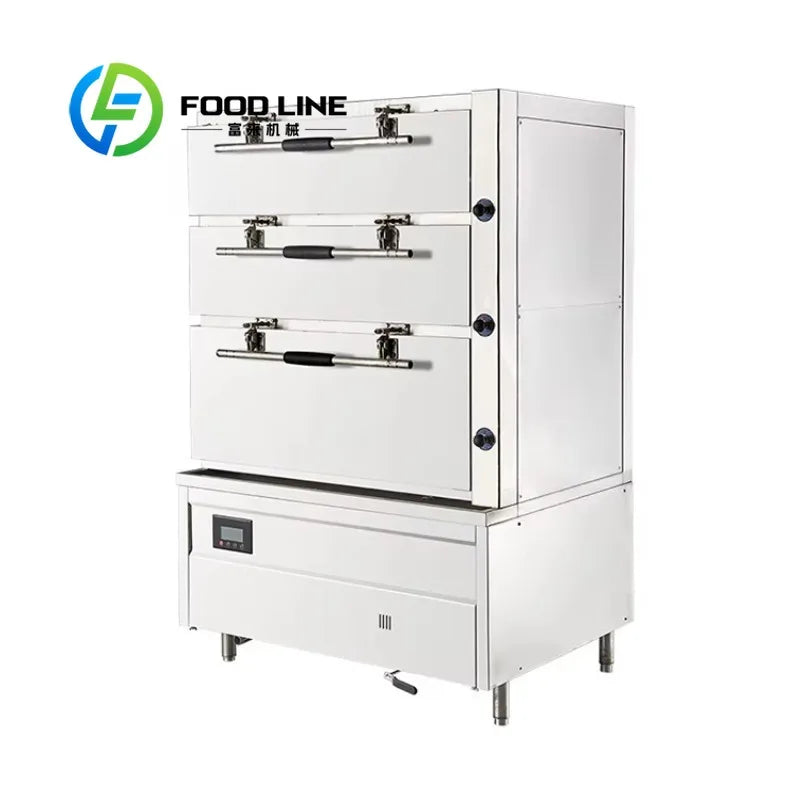 Natural Gas Steam Cooking Pot Cabinet Stainless Steel Kitchen Equipment  for Food Heating