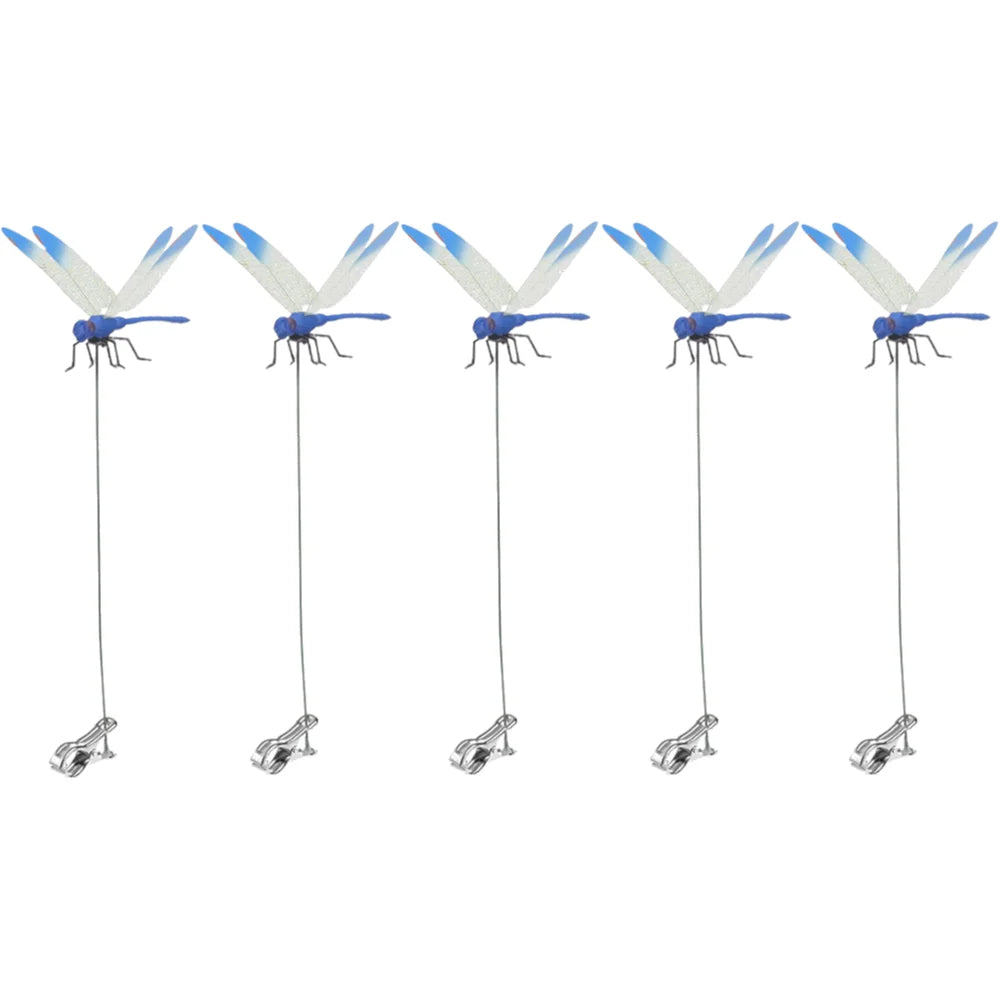 20-3pcs 31cm Simulation Dragonfly Clip Bug Deterrent Realistic Dragonfly Hat Clip Bug Repellent Dragonfly Home Garden Decor