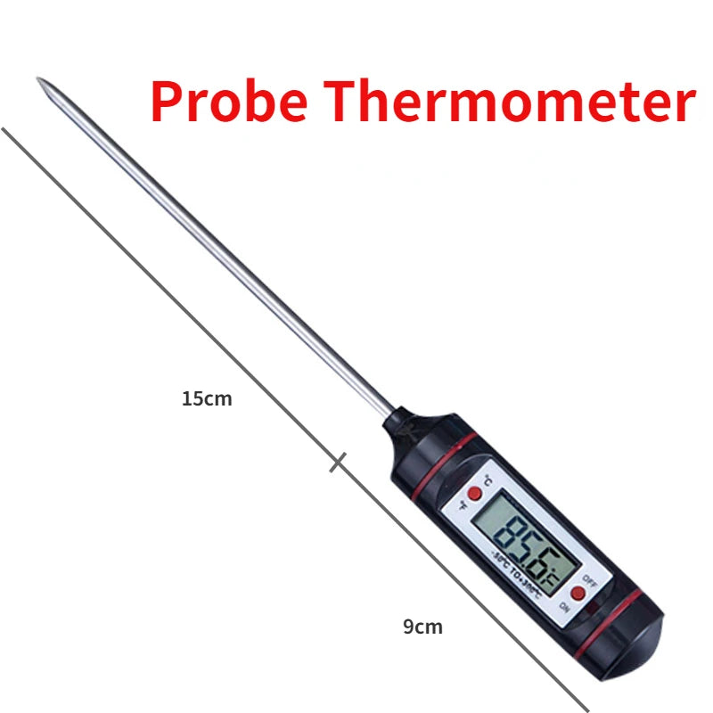 Tp700 Digital Remote Wireless Food Kitchen Oven Thermometer Probe For BBQ Grill  Oven Meat Timer  Temperature  Manually Set