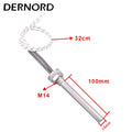 12V Cartridge Heater DC Water Heater M14 Thread Heating Rod SUS304 Electric Tubular Heating Element 50W/100W