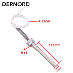 12V Cartridge Heater DC Water Heater M14 Thread Heating Rod SUS304 Electric Tubular Heating Element 50W/100W