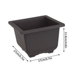 Rectangular Flowerpots Plastic Bonsai Plants Pot Square for Flower Balcony Garden Yard Landscape Bonsai Pot Trays Home Decor
