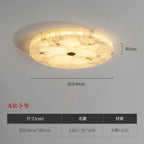 Led Lights Modern 2025 Marble Ceiling Chandelier Home Decor Ceiling Lamp White Marble New Designer Lustre for Living Room