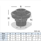1~8PCS 1/2, 3/4, 1 Inch UPVC Double Female Thread Water Tank Joints Garden Irrigation Accessories Fish Tank Connector