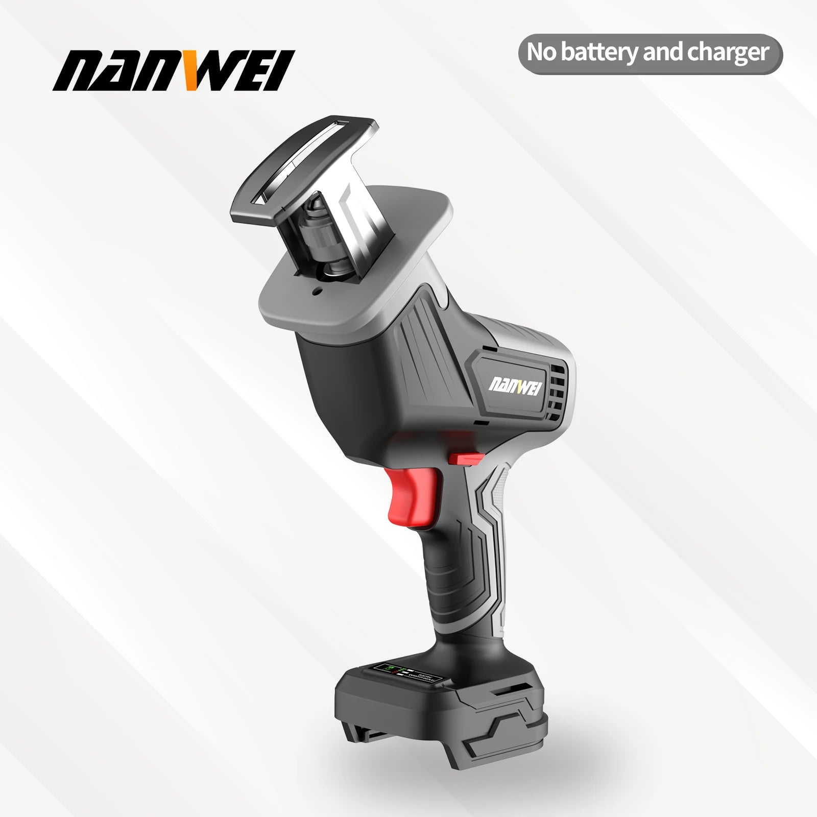 NANWEI Brushless Reciprocating Saw Power Tool Reciprocating Saw Metal Cutting Wood Cutting Tool Electric Drill Accessory