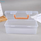 ✔Professional Tool Organizer Set,Transparent Parts Storage With Dividers-Portable Case For Kitchen Condiment Storage