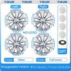 4PCS Hub Cap for Tesla Model Y 19 Inch New Car Wheel Cover Replacement Performance Automobile Full Rim Car Accessories 2018-2024