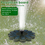 Solar Fountain Pump Bird Bath Fountain Garden Outdoor Water Pool Pond Floating Decor With 5 Nozzles Solar Panel