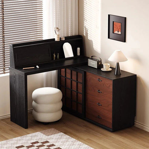 Wood Cosmetics Vanity Table Bedroom Makeup Drawers Mirror Chair Modern Dressing Table Cheap Cosmetics Penteadeira Home Furniture