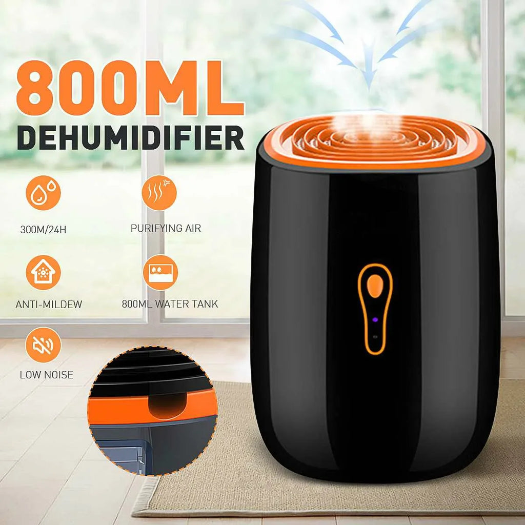 TINSOL New Air Dehumidifier 800ml Portable Dryer Low Noise Purificatio