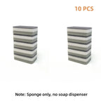 Manual Liquid Soap Dispenser Dish Soap Dispenser with Sponge Holder Press Type Cleaning Liquid Container Kitchen Accessories