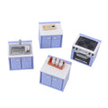 1 Set Dollhouse Simulation Mini Kitchen Utensils Gas Stove Model Scene Decoration Dolls House Miniature Kitchen Accessories