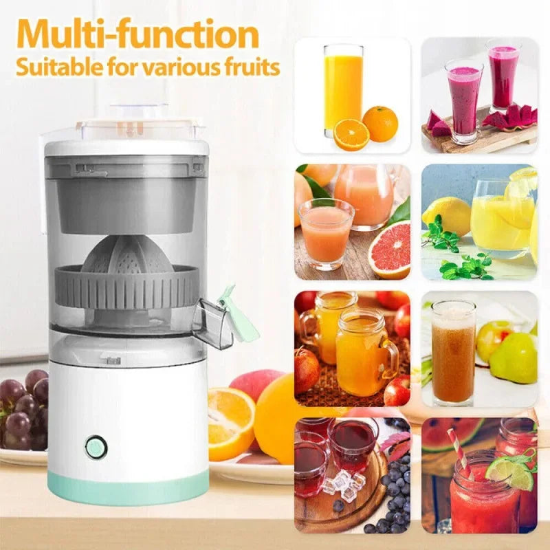 Portable USB Charging Juicer Kitchen Fruit Juicer Blender Household Small Orange Juice Pulp Juice Separator Squeezer