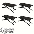 Folding Foot Rest 4-Height Adjustable Pedal Footrest Stand for Beauty Salons Home Pedicures Toe Nail Tool and Guitar Pedal Stool