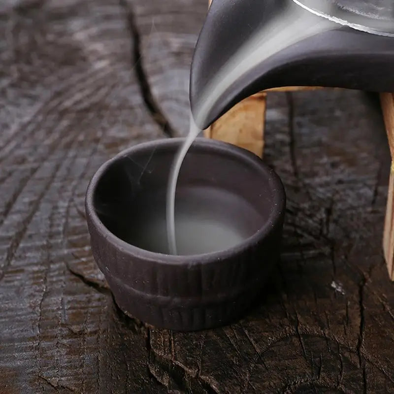 Handmade Ceramic Incense Burner Smoke Waterfall Backflow Incense Burner Living Room Incense Holder Feng Shui Decoration