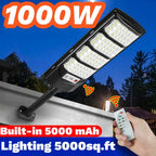 2025 Newest 1000 W LED Outdoor Solar Lights Motion Sensor Wall External Solar Lamp Waterproof Sunlight Power Street Garden Light
