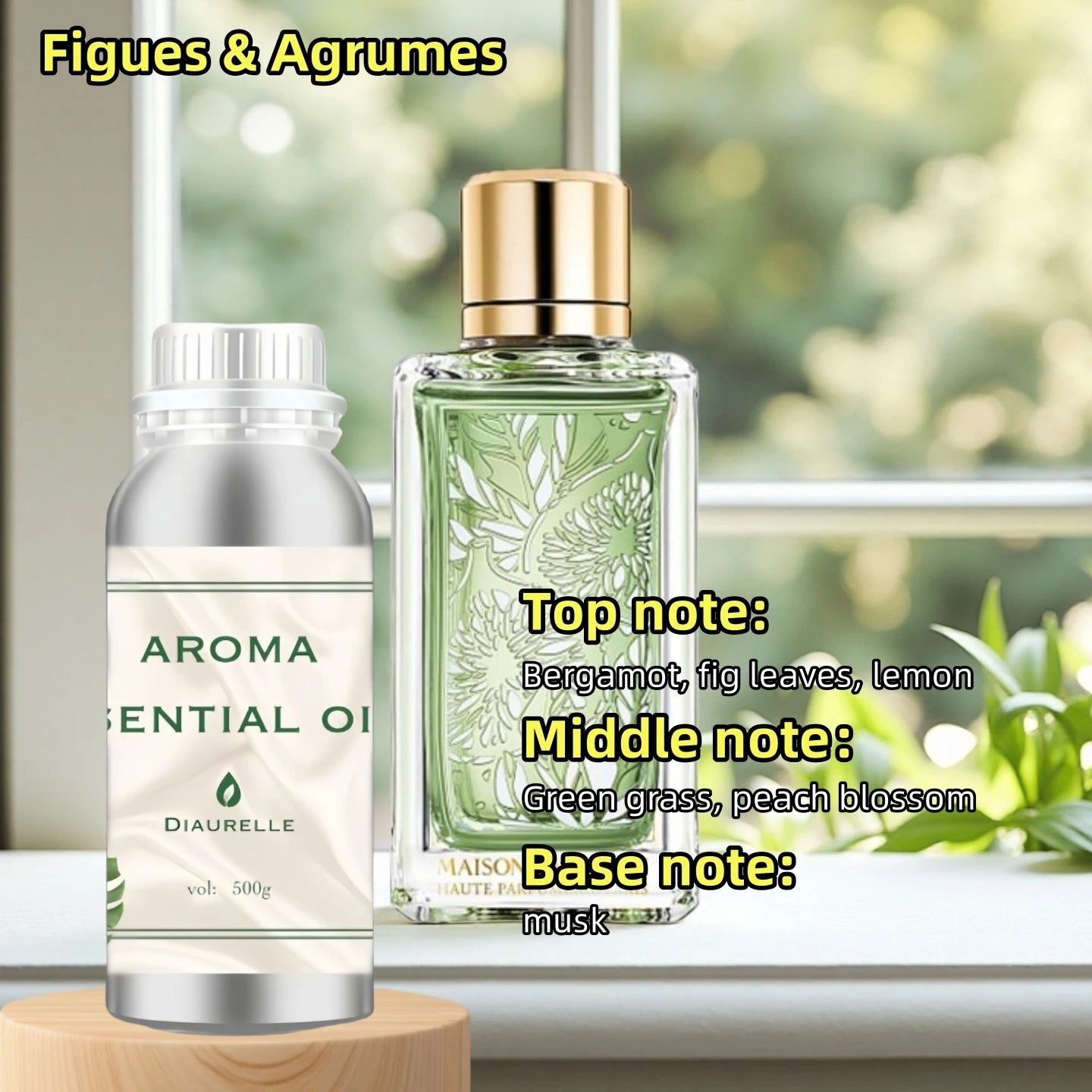 Diaurelle Hotels 500ML Long-Lasting Perfume Oil for Diffuser Hotel Home Air Freshener Strong Refreshing Aroma