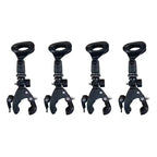 2/4pcs Microphone Crab Clamp Mount for Mic Stand&Drum Rim, Adjustment 5/8 to 3/8 Thread Mic Clip, Drum Mic Clip Holder