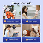 Portable Desktop Wireless Clip-on Electric Fan 2000mAh Battery Outdoor Travel Portable Electric Mini Fan for Baby Stroller Cart