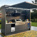 Customized Stainless Steel BBQ Outdoor Kitchen Cabinets,  Modular Outdoor Kitchen Island Premium Modular