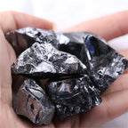 Natural Rough Raw Terahertz Stone Energy Stones Crystal Metallic Luster Mineral Specimen Garden Aquarium Healing Reiki Energy