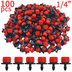 OASIS 30-1000PCS 4/7mm Garden Irrigation Nozzle Adjustable Dripper Watering Sprinkler Emitter Micro Drip Balcony Yard Greenhous