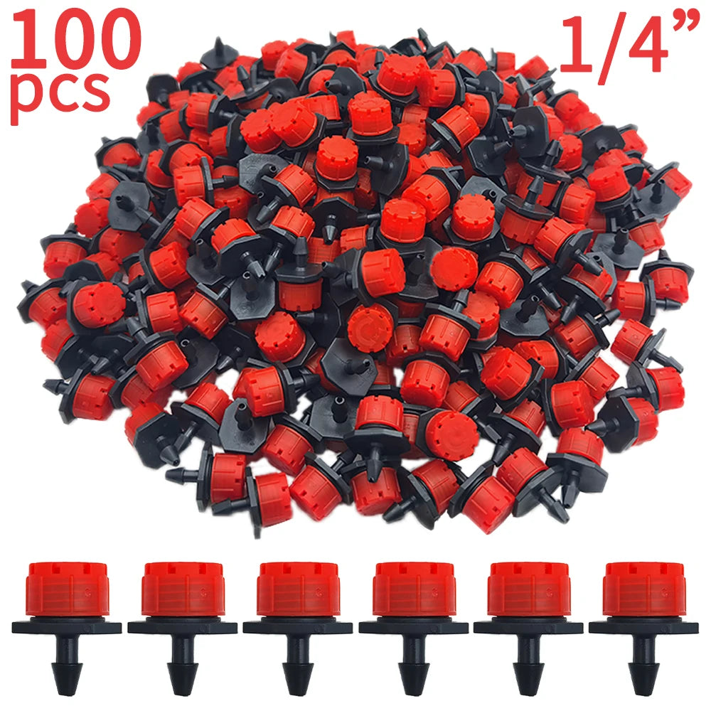 OASIS 30-1000PCS 4/7mm Garden Irrigation Nozzle Adjustable Dripper Watering Sprinkler Emitter Micro Drip Balcony Yard Greenhous