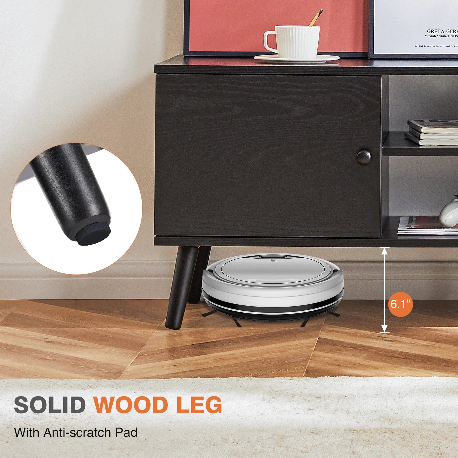 Wooden TV Stand & Electric Fireplace