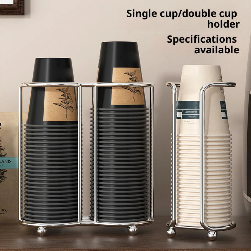 Kitchen Paper Cup Holder Disposables Cups Picker Multifunctional Desktop Cup Storage Rack Household Coffee Cup Holder For Home