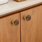 Kitchen Closet Dressing Table Wooden Furniture Handles Walnut Cabinet Door T Bar Wood Knobs Pulls Wardrobe Cupboard Drawer Pulls