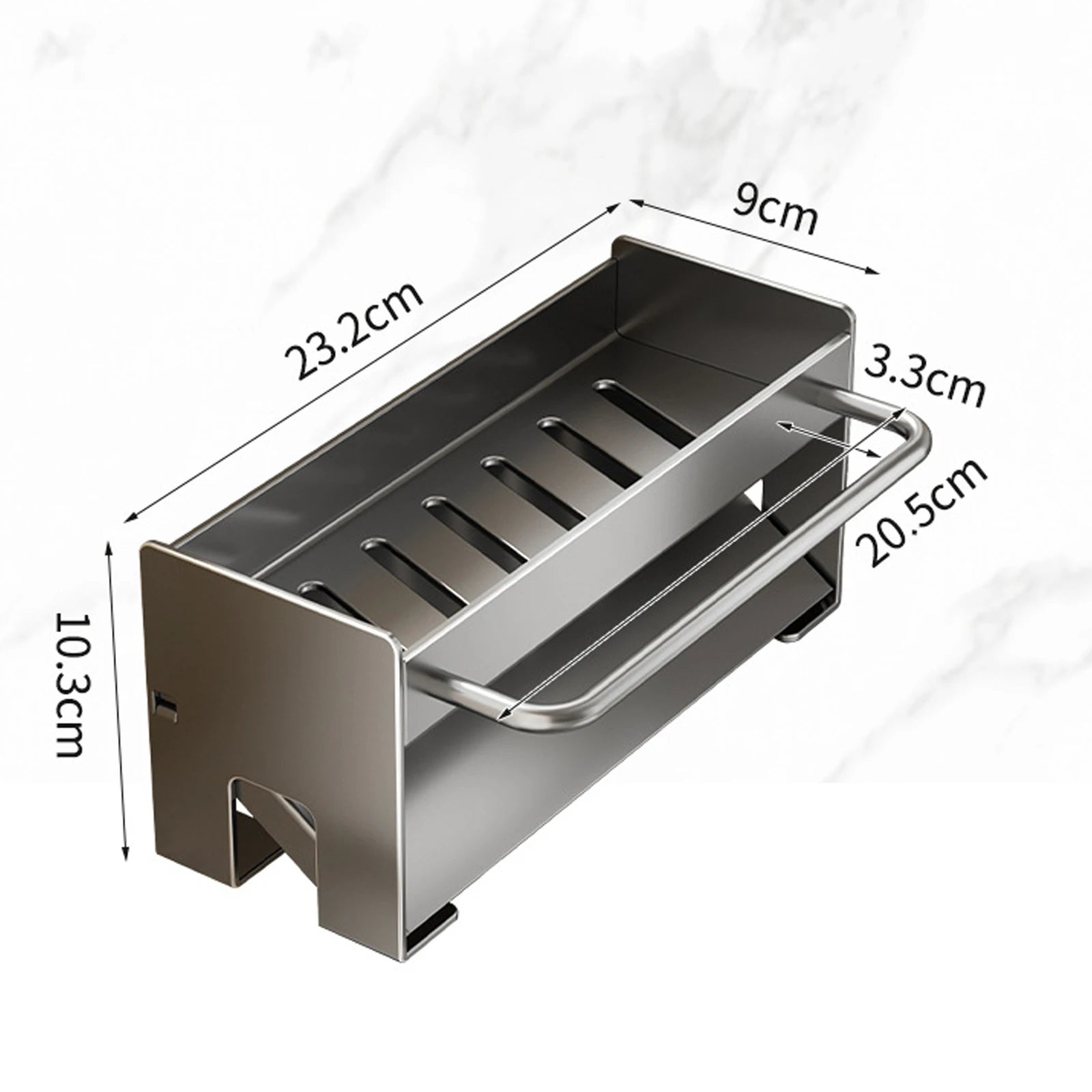 Kitchen Sponge Holder Carbon Steel Sink Drain Rack Soap Drainer Towel Rack Shelf Organizer Bathroom Storage Accessories