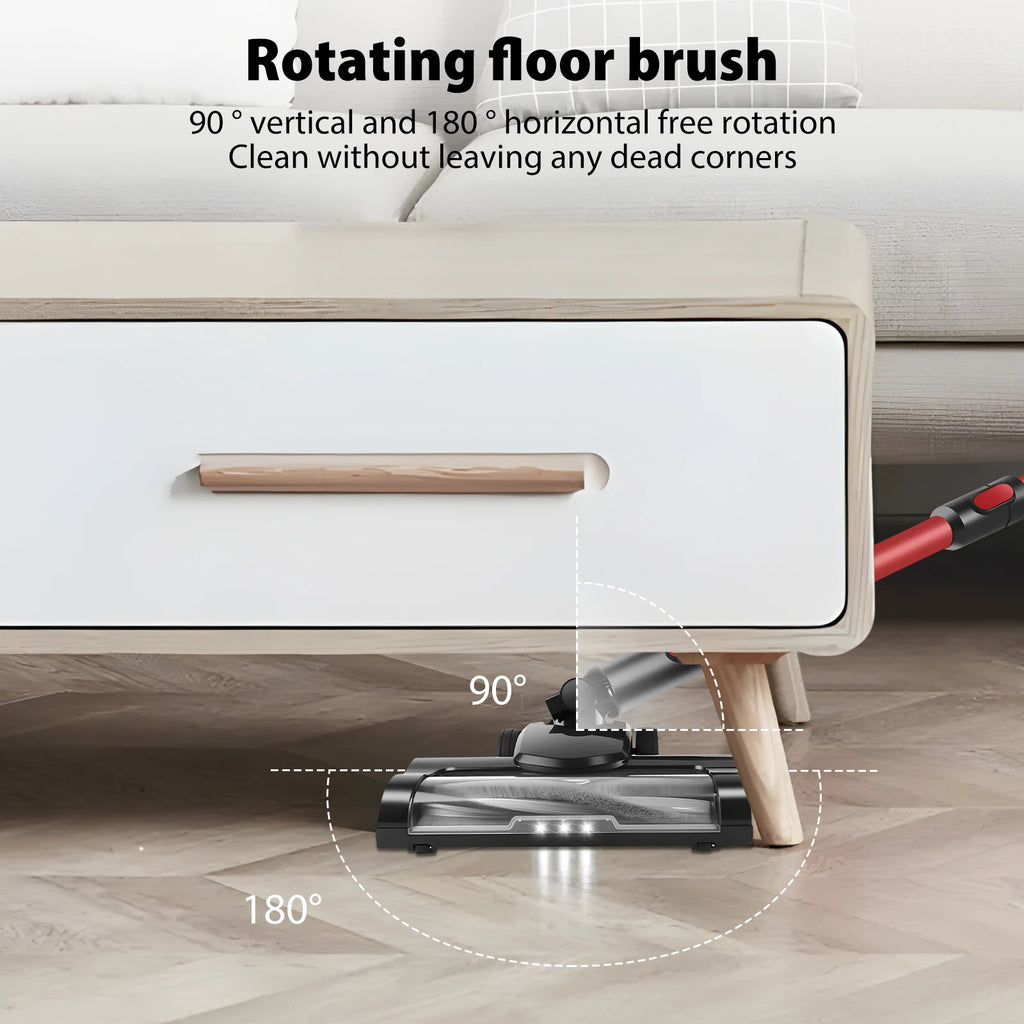 Cordless Vacuum Cleaner Poweful Vaccum Cleaner with 3000mAh Rechargeable Battery, 15KPA Powerful Pet Vacuum Cleaner
