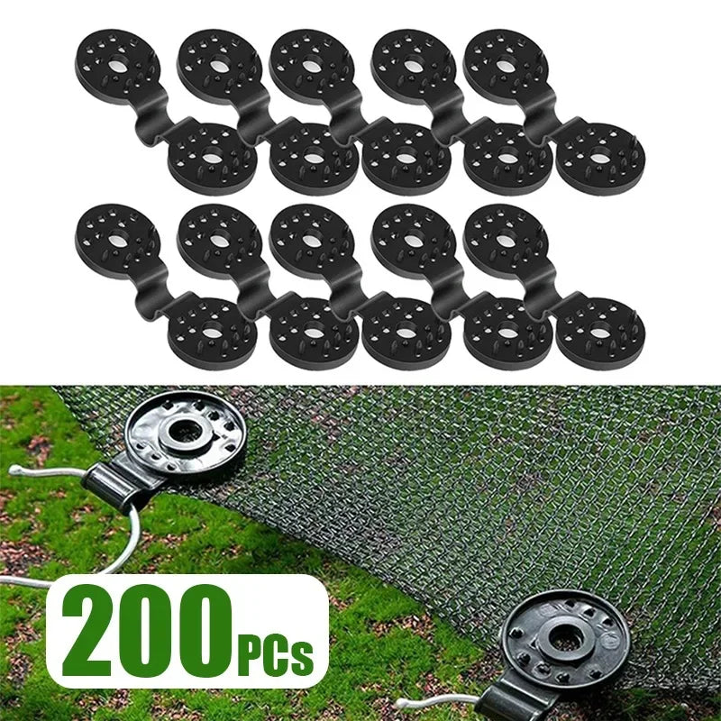 30~200PCs Awning Plastic Clips Outdoor Shade Cloth Net Clip Camping Garden Tools Garden Buildings Fence Net Fix Clamp Hook