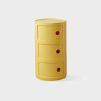 Round bedside table nordic plastic Bedside cabinet for bedroom small side end table nightstand Storage locker