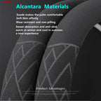 Steering Wheel Cover For Tesla Model 3 Y S X Alcantara 4 Seasons 36-39 CM Diameter Black Car Interior Accessories 2019-2025