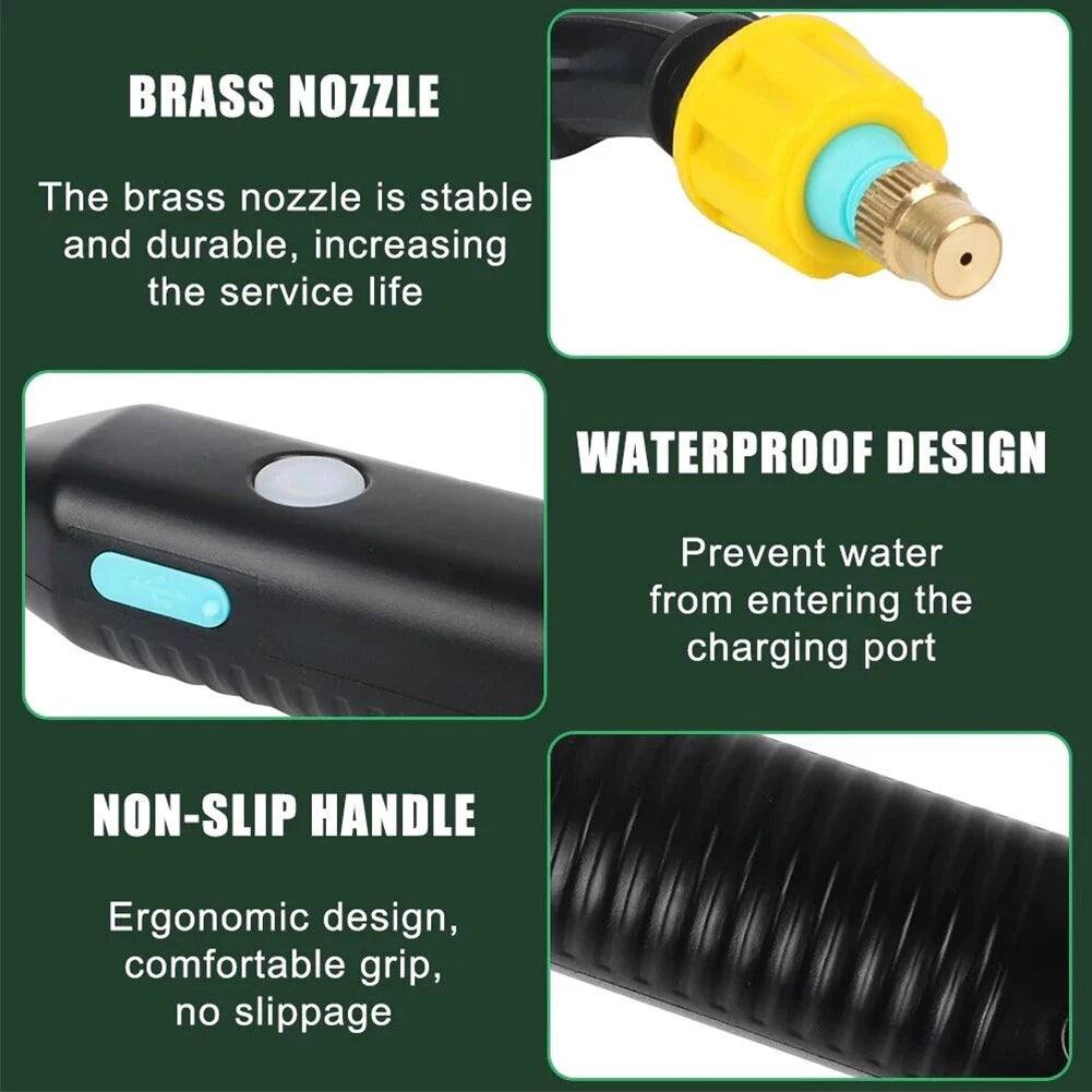 Automatic Electric Sprayer 5L Garden Plant Mister Watering Can With Spray Gun USB Rechargeable Irrigation Tool Lawn Sprinkler