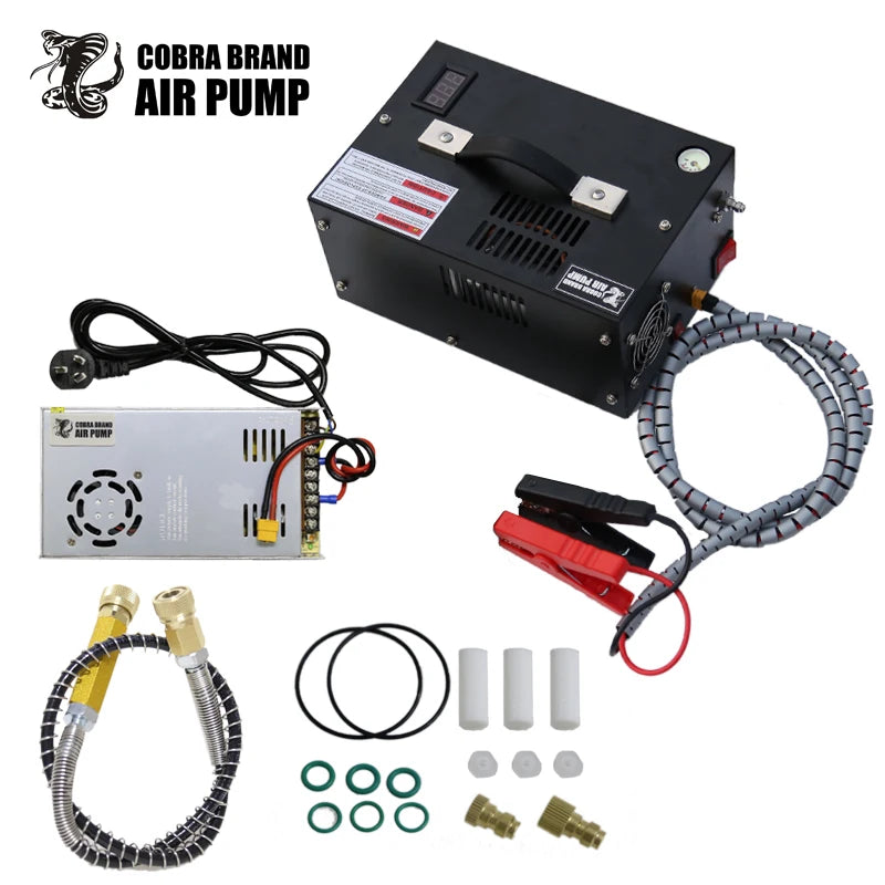 300Bar 220V 110V PCP Air Compressor 4500Psi Pneumatic Rifles High Pressure 12V Vehicle Mounted Pump 30MPA Scuba Diving Shooting