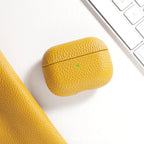 For AirPods Pro 3 Lychee Pattern Cowhide Leather Case for Airpods 4 3 2 1 Pro All-inclusive Earphone Protection Handmade Cover