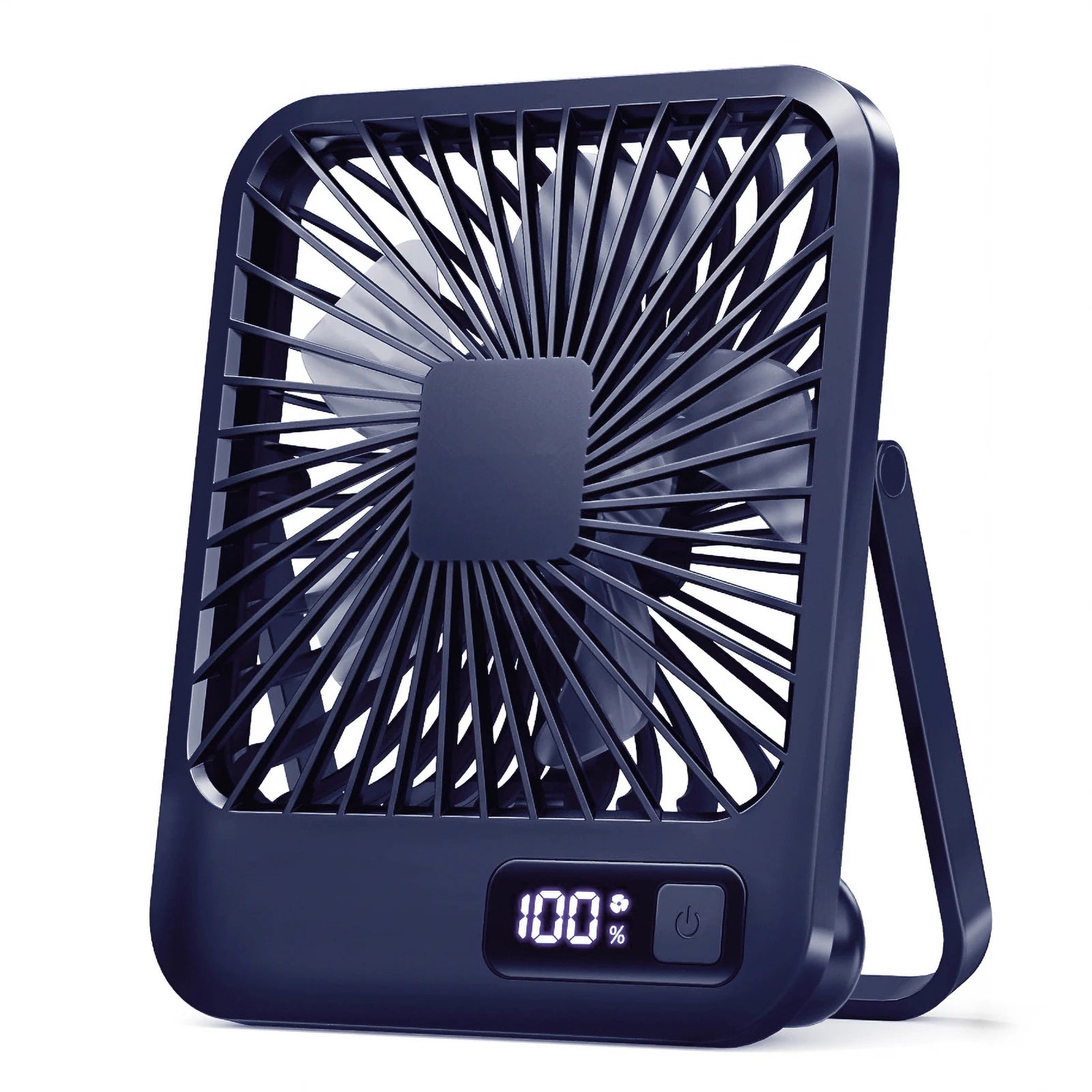 Desk Fan, Portable USB Rechargeable Fan, 180° Tilt Folding Personal Fa