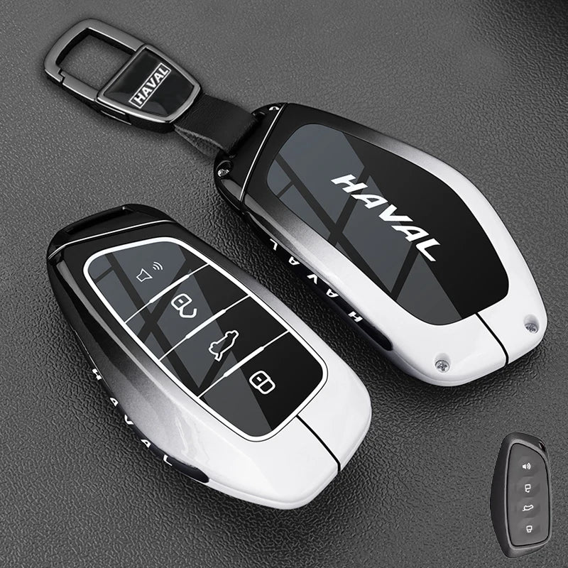 Leather Car Key Case Cover for Great Wall Haval H6 2024 H9 2024 H2 M6 Cool Dog Plus Owl Dragon MAX F7 F7X F7H H8 H3 Accessories