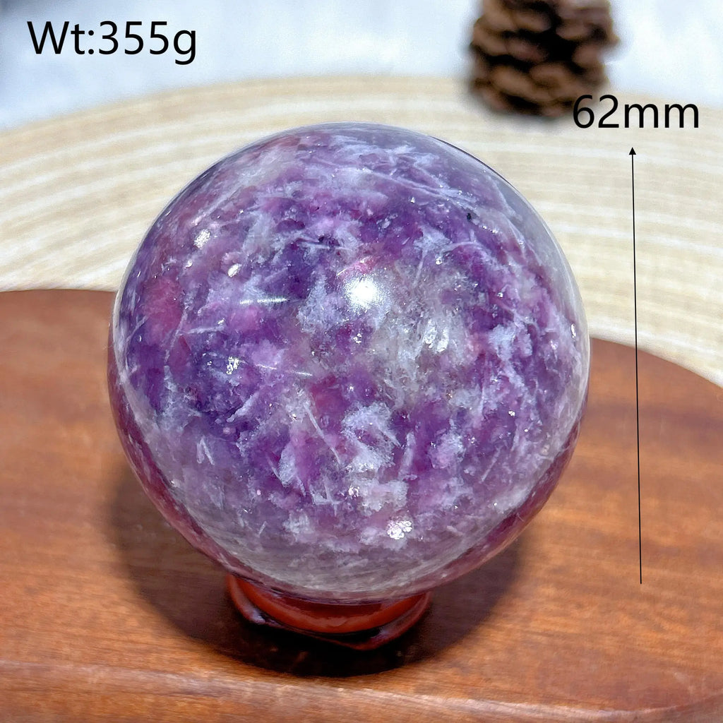 Healing Natural Crystals Unicorn Stone Pink Tourmaline Sphere Polished Gemstones Ball Home Decorations Room Decor Gift