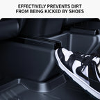 YZ For Tesla Model Y 2021-2025 TPE Under Seat Corner Guard Seat Slide Rails Protector Cover Anti-Kick Decor Flocking Accessories
