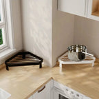 Kitchen Metal  Triangular Iron Rack Heat Insulation Pot Rack Heat-Resistant Corner Countertop Frying Pan Storage Rack