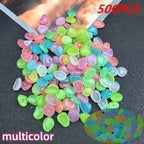 1cm small artificial luminous stone vase decorated with potted plants, fluorescent fish tank for landscaping, pebbles